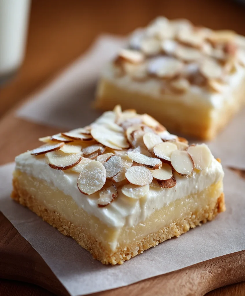 Extra Almond-y Almond Cheesecake Bars