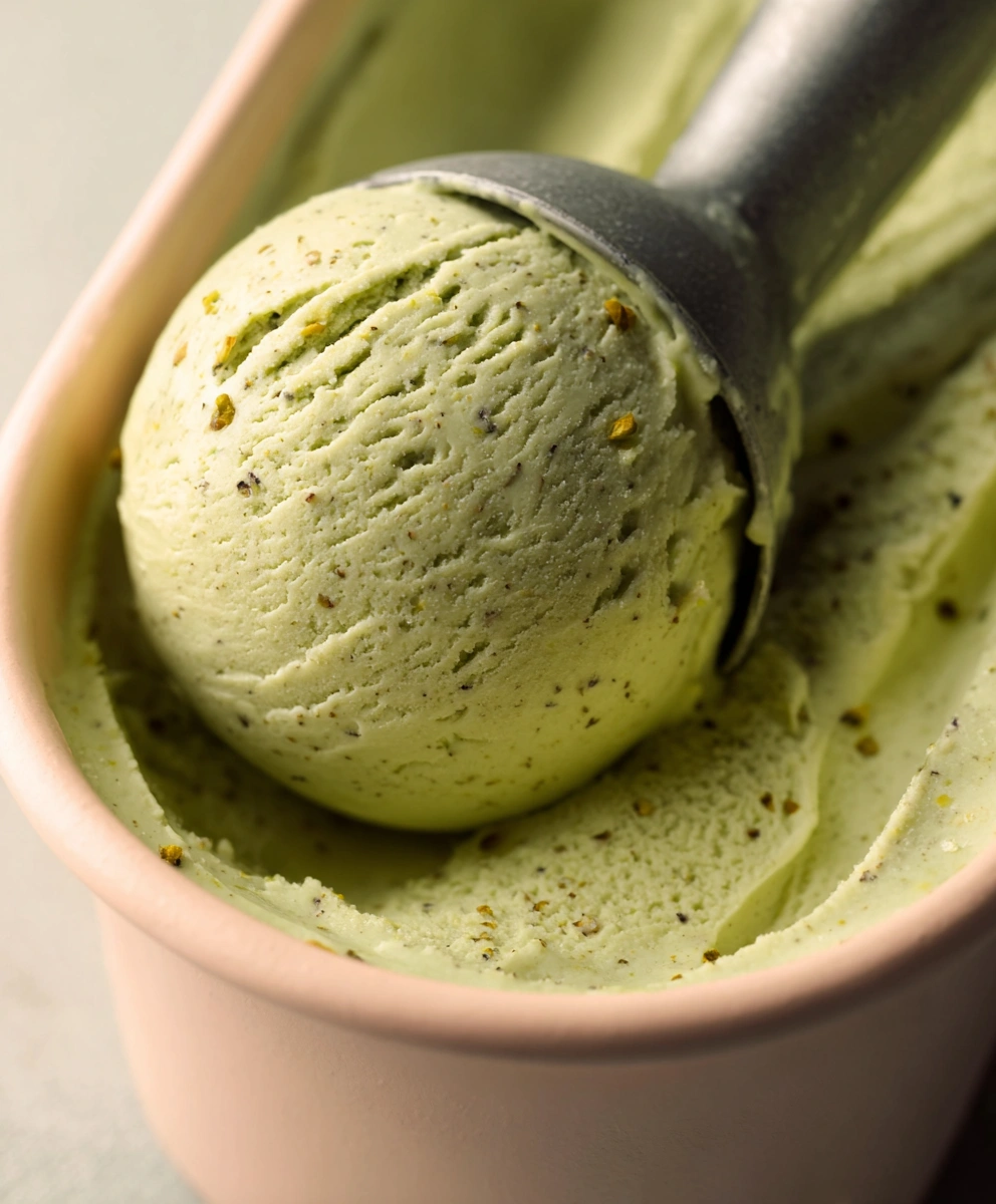 Creamy Pistachio Ice Cream