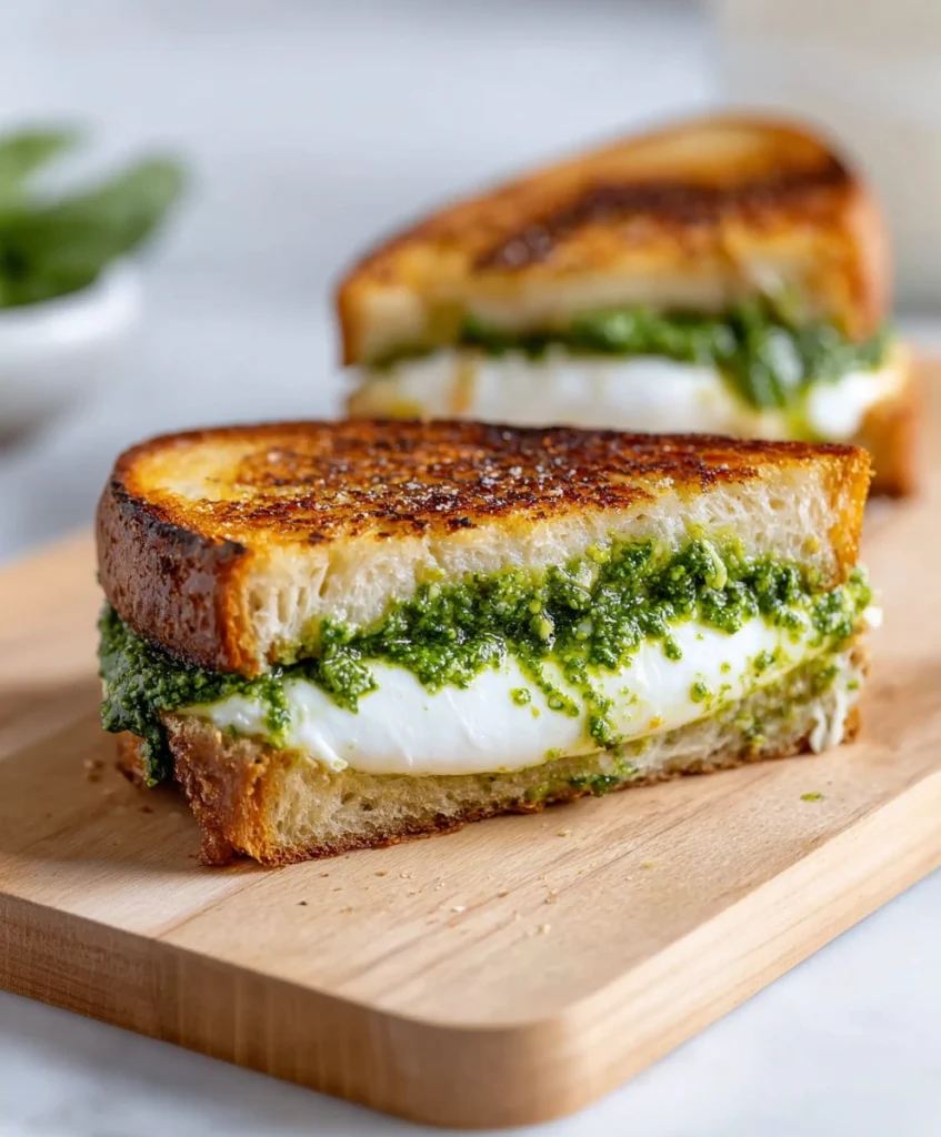 Melty Burrata Grilled Cheese Sandwich