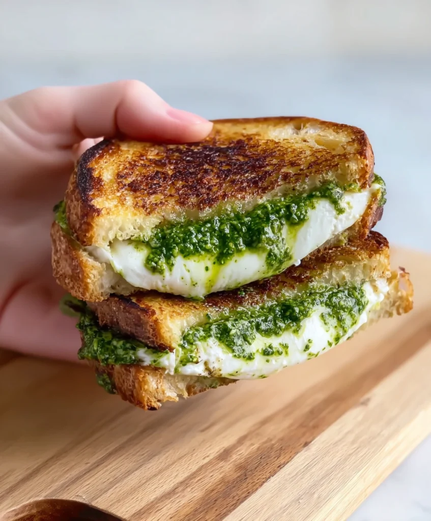 Melty Burrata Grilled Cheese Sandwich