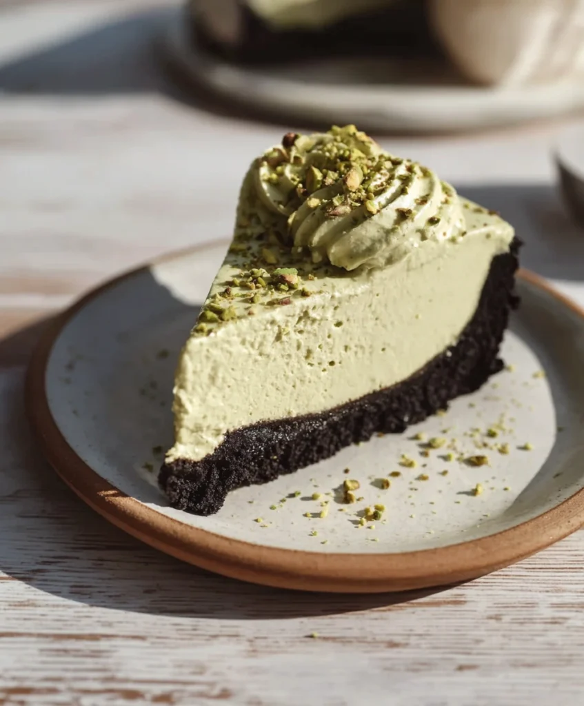 No-Bake Pistachio Cheesecake