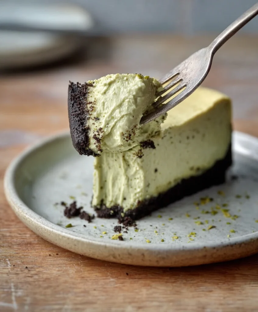 No-Bake Pistachio Cheesecake