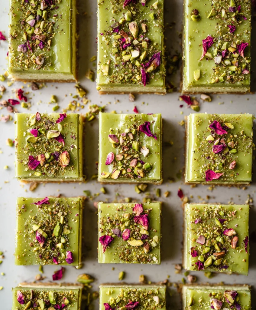 Pistachio Cheesecake Bars 