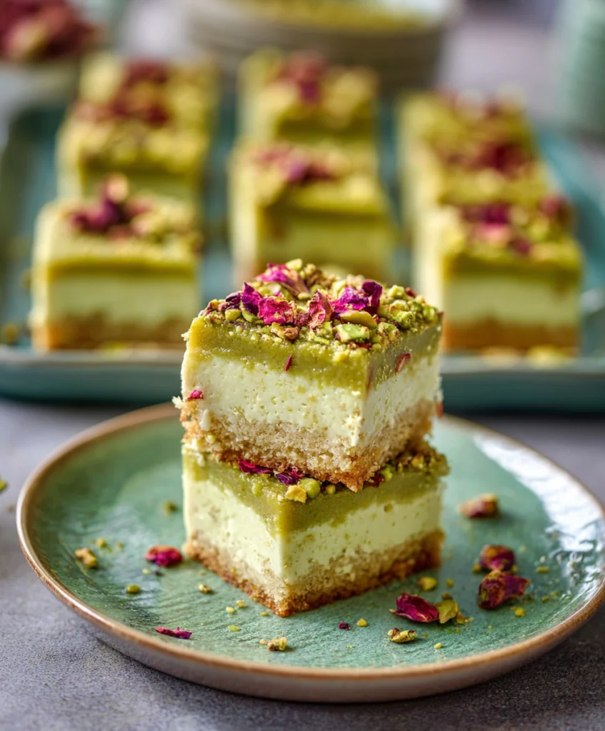 Pistachio Cheesecake Bars