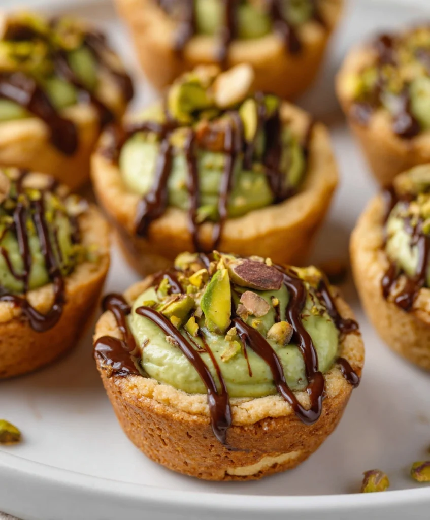 Pistachio Cookie Cups