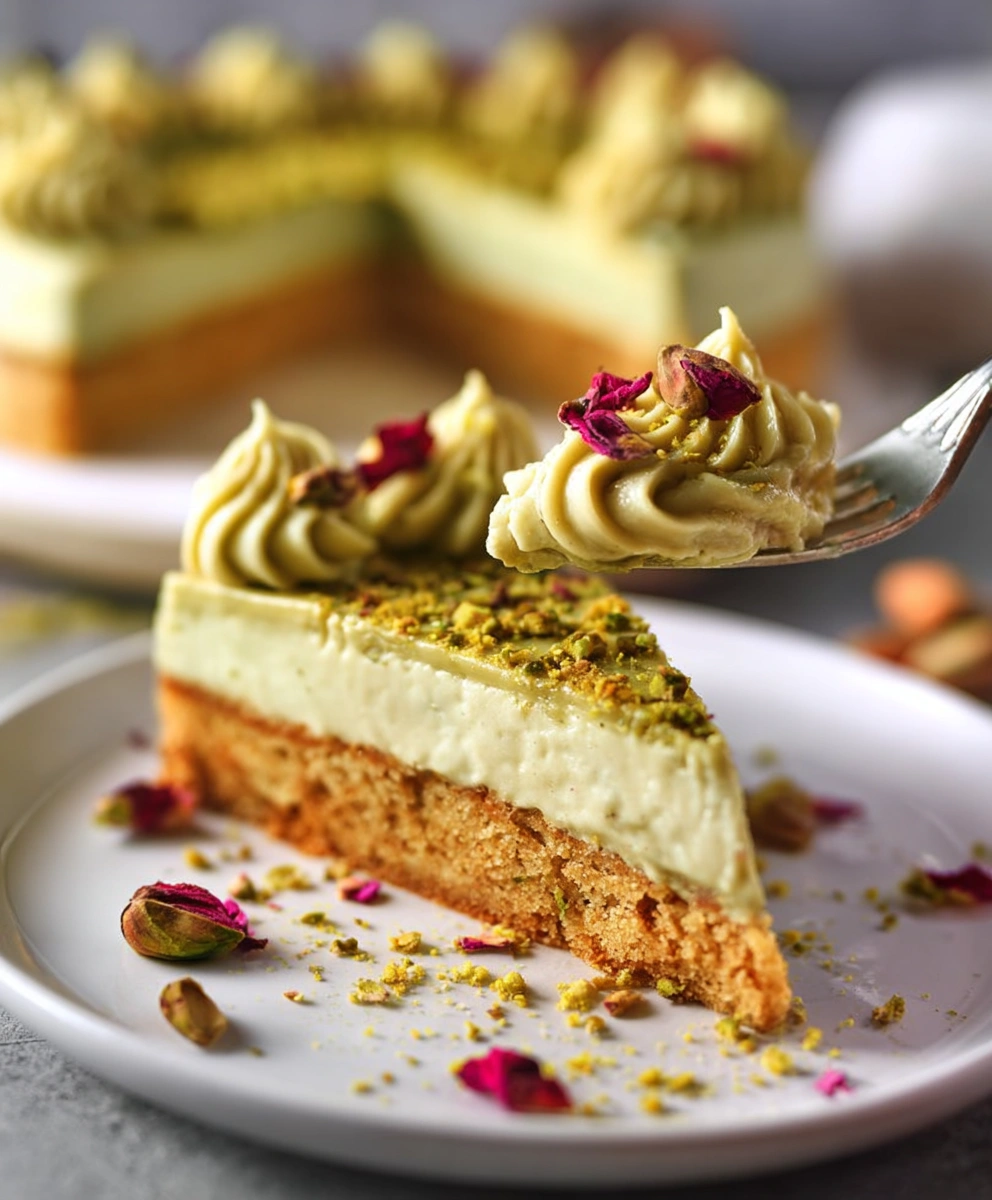 Pistachio Cream Cheese Cake