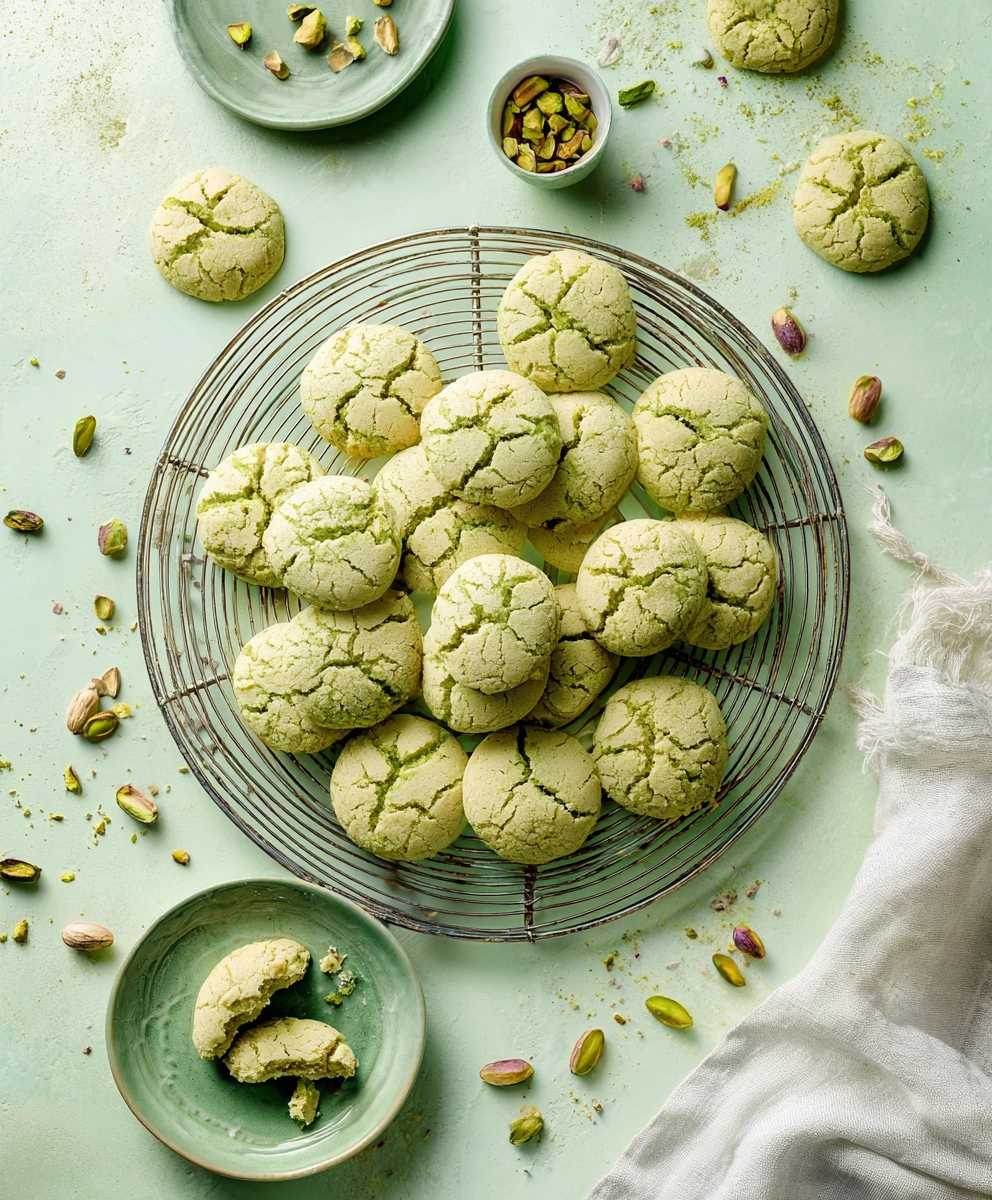 Pistachio Italian Wedding Cookies