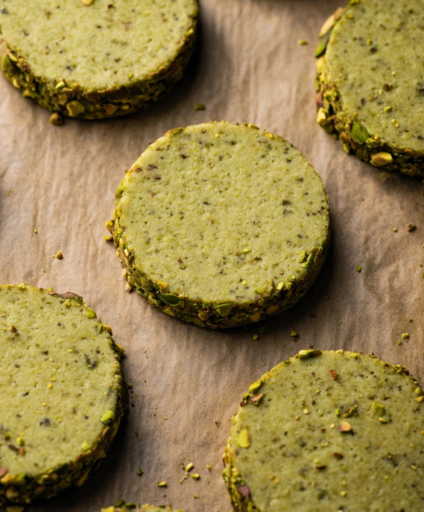 Pistachio Shortbread Cookies