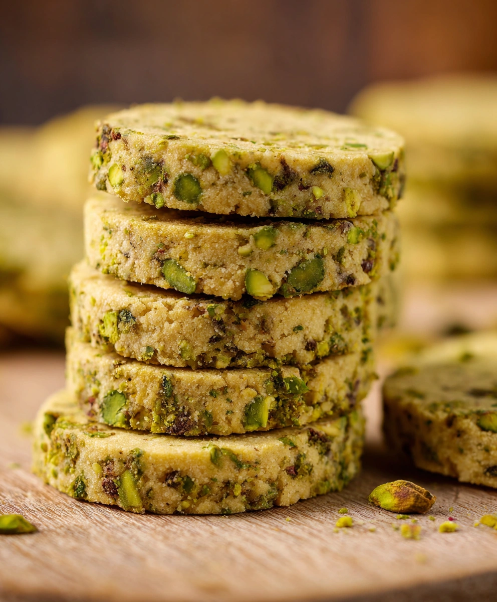 Pistachio Shortbread Cookies