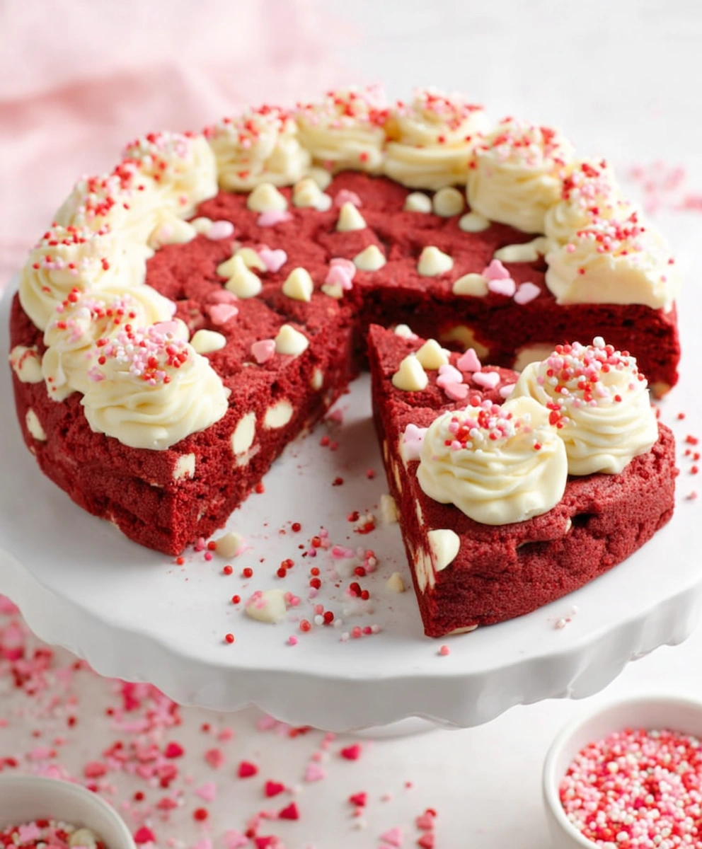 Red Velvet Cookie Cake