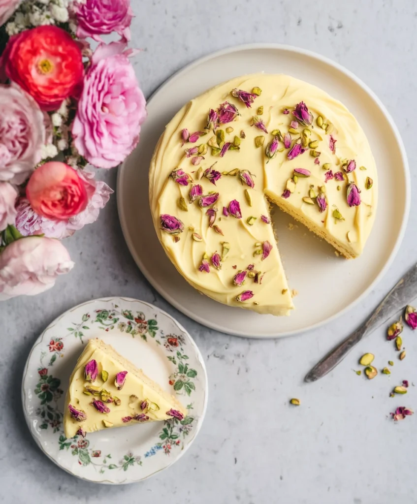 Saffron Cream Cake