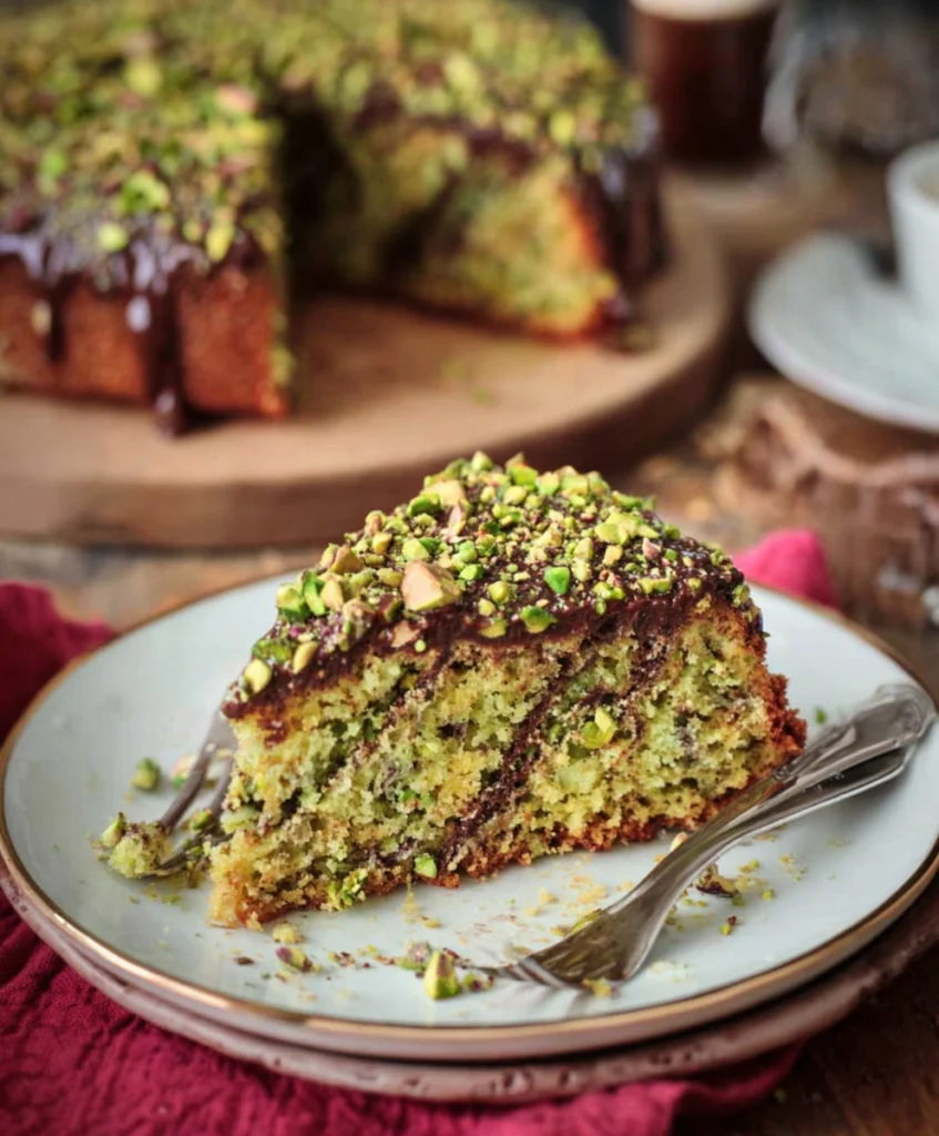 Sicilian Pistachio and Nutella Cake