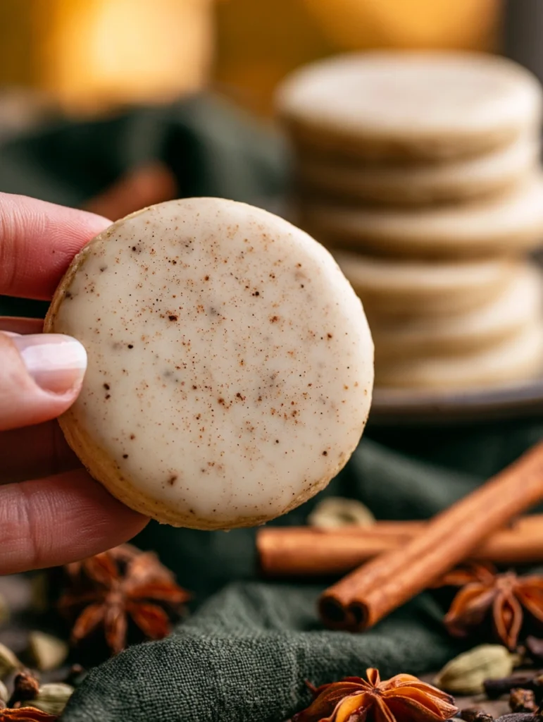 Vanilla Chai Shortbread Cookies