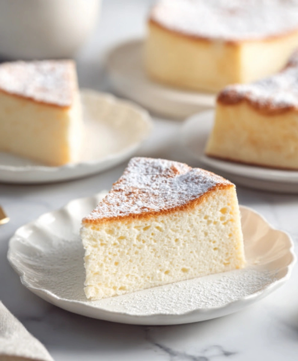 3-Ingredient Fluffy Cottage Cheese Cake