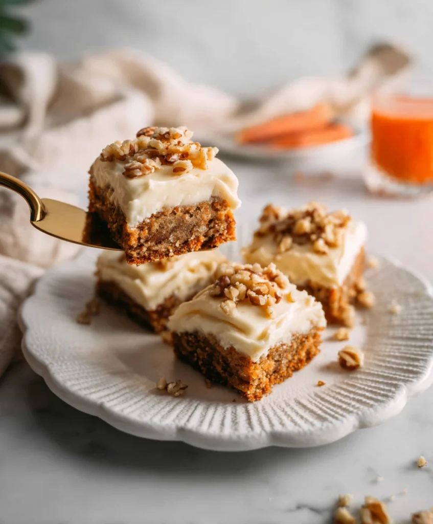 Carrot Cake Cream Cheese Bars