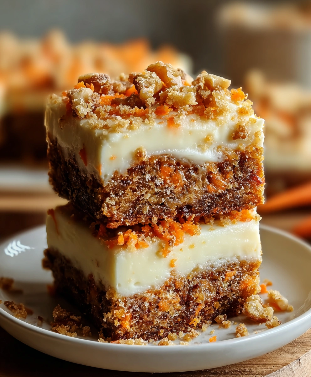 Carrot Cake Cream Cheese Bars