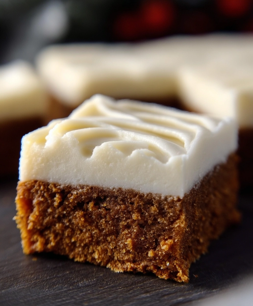 Chewy Gingerbread Bars