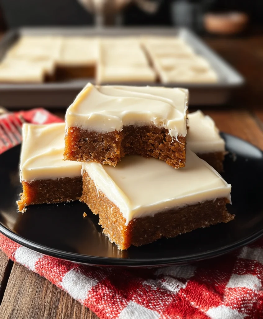Chewy Gingerbread Bars
