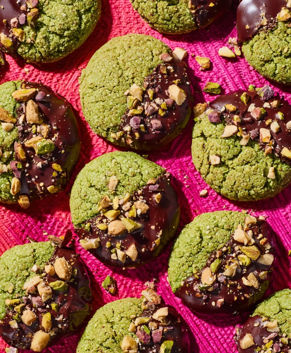 Chewy Peanut Butter-Pistachio Cookies