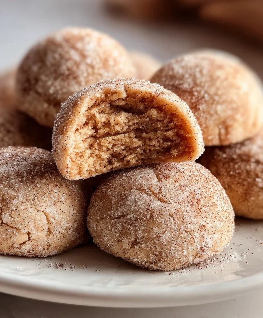Cinnamon Sugar Snowball Cookies
