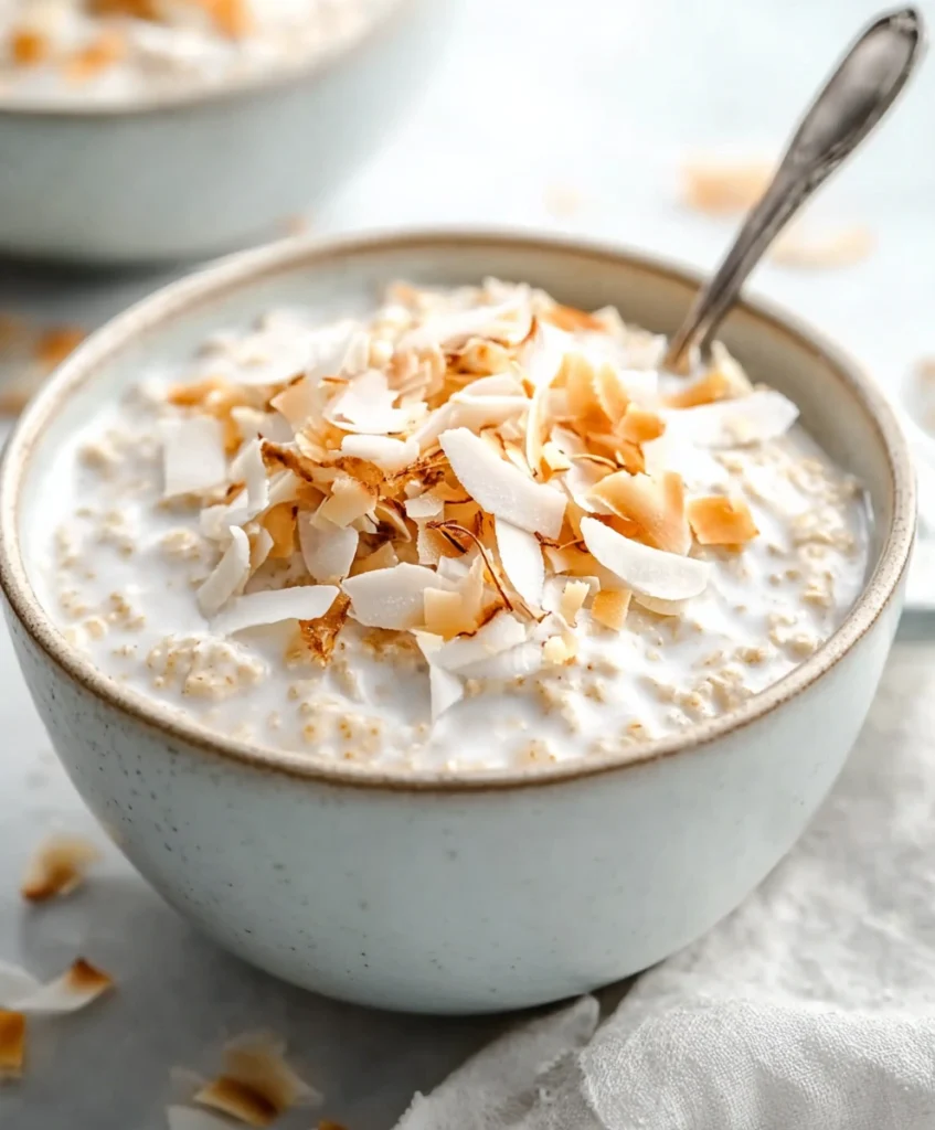Coconut Cream Pie Overnight Oats