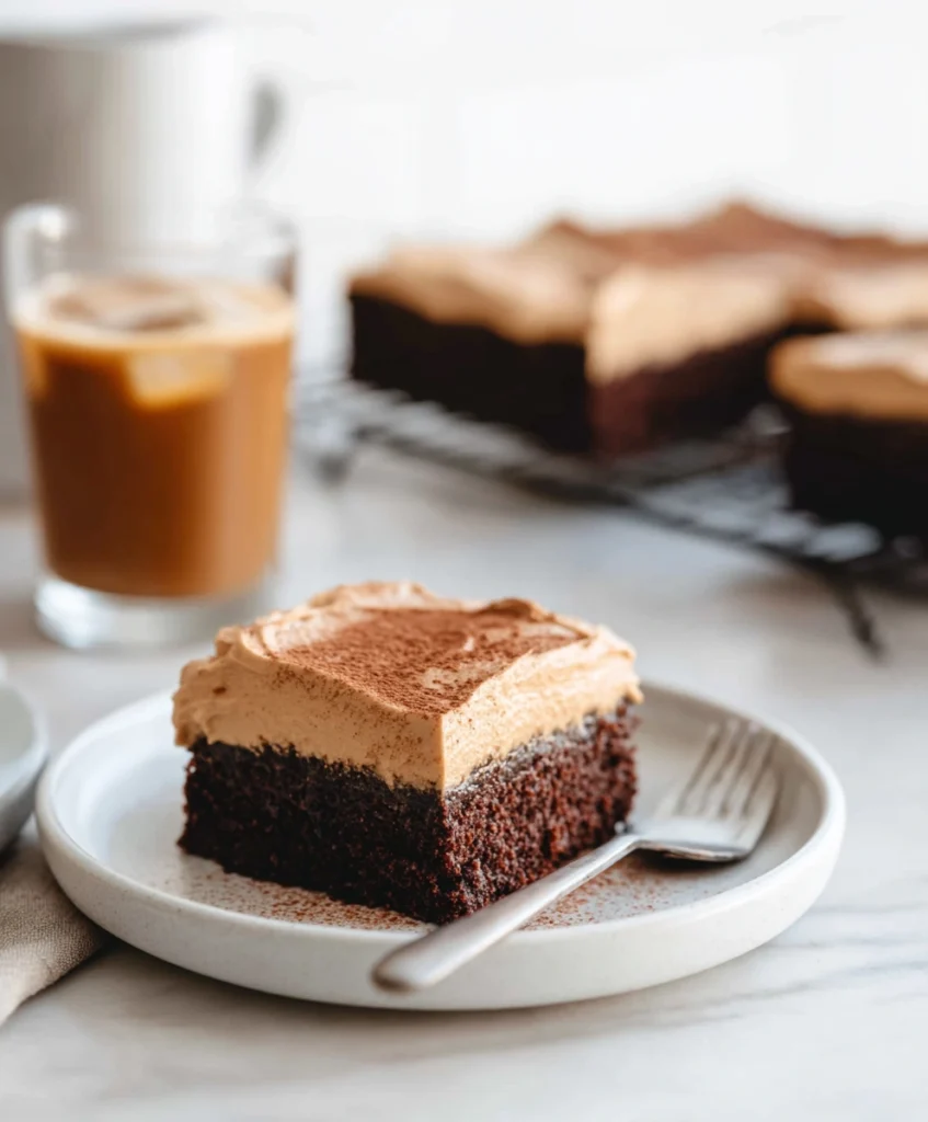 Coffee Brownies With Coffee Frosting