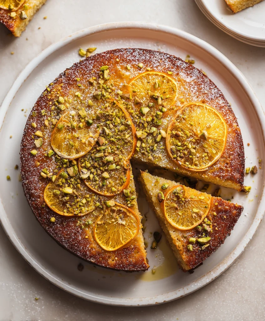 Flourless Orange Pistachio Cake