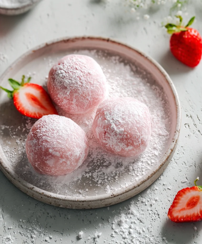 Healthy Strawberry Mochi