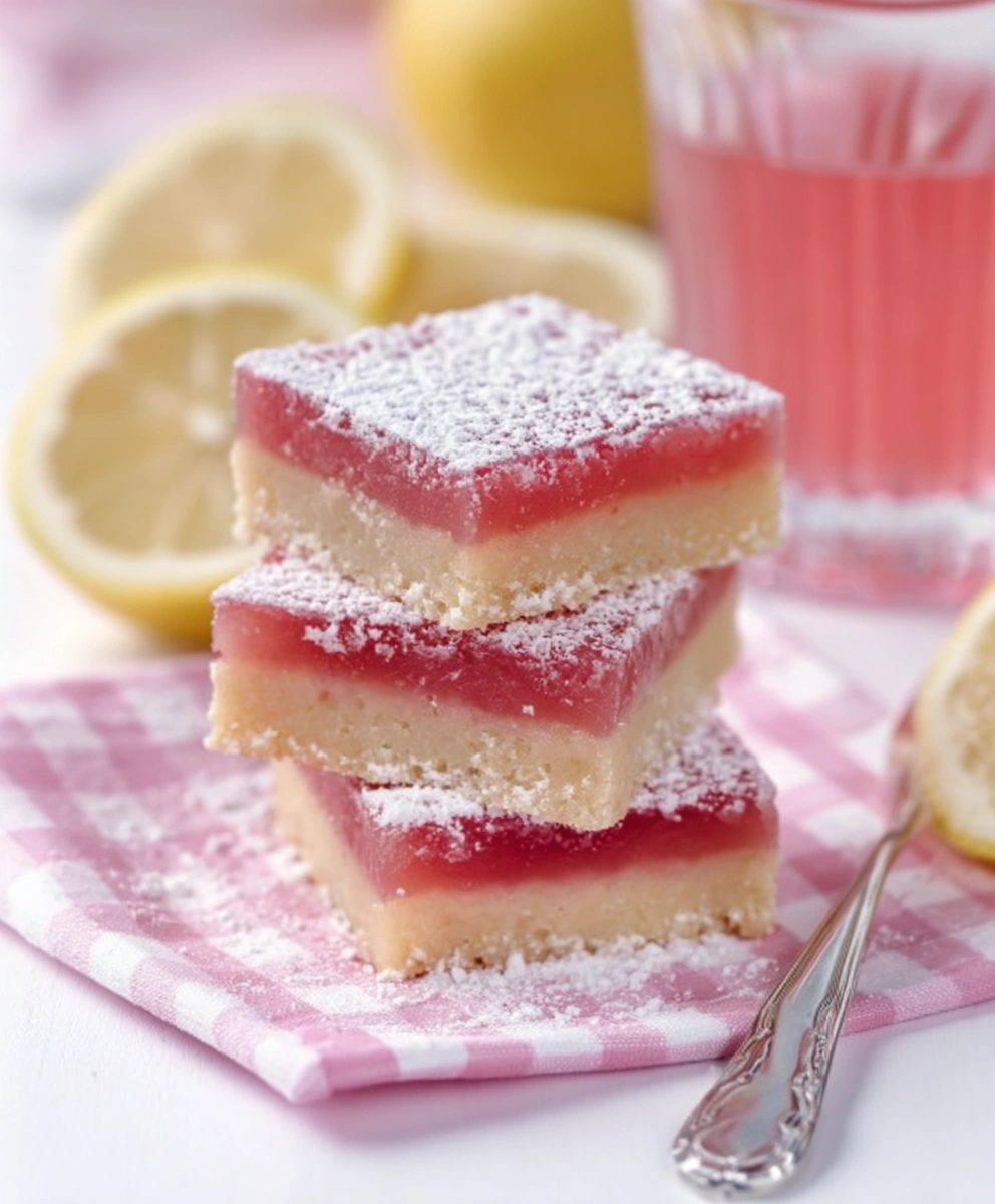 Hibiscus Lemon Bars