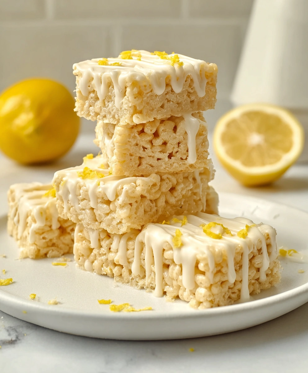 Lemon Rice Krispy Treats