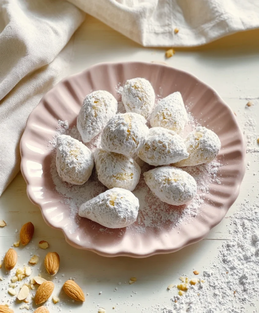 No Bake Greek Almond Cookies