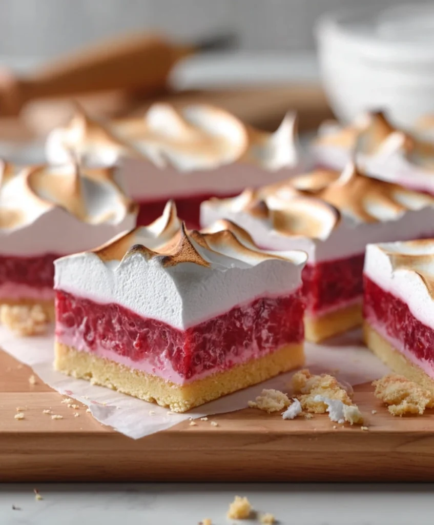 Raspberry Meringue Bars