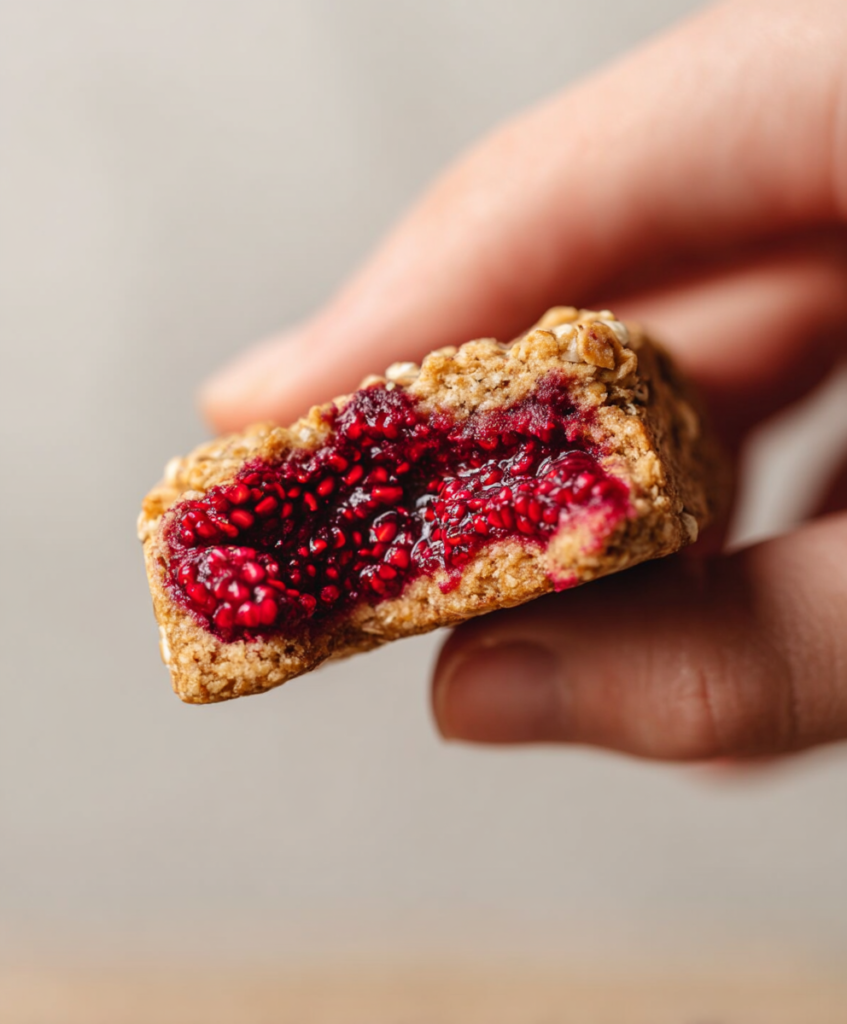 Raspberry oat snack bars