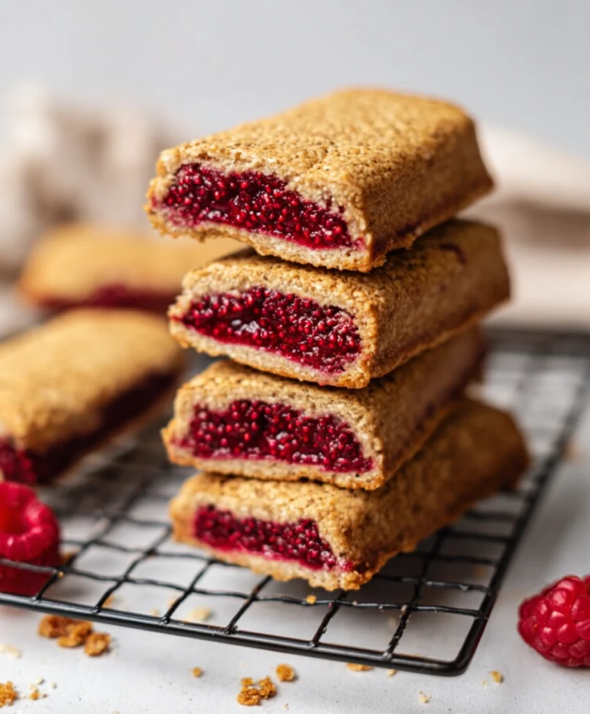 Raspberry oat snack bars