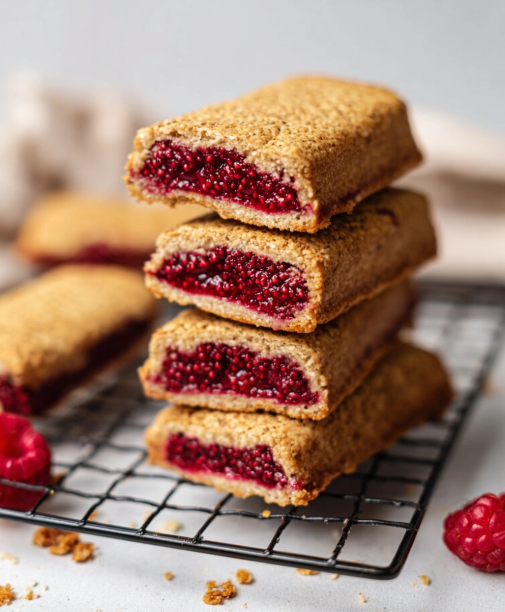 Raspberry oat snack bars