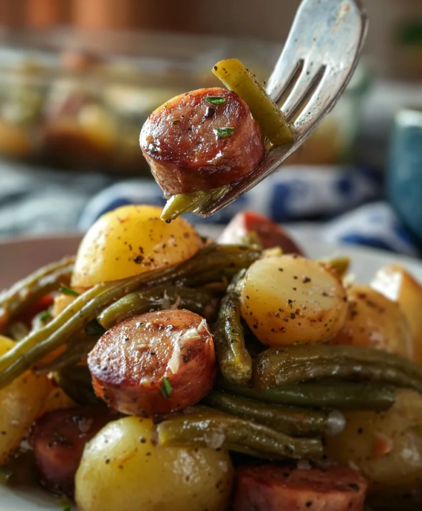 Sausage Green Bean Potato Casserole