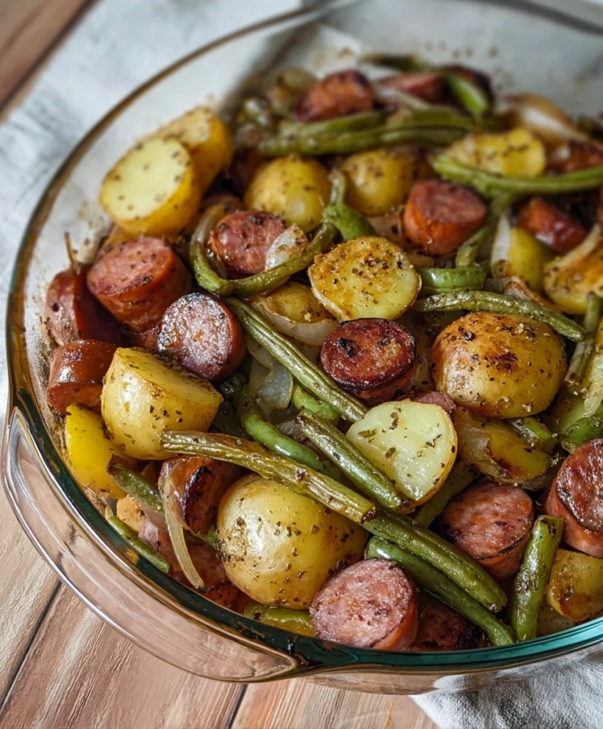 Sausage Green Bean Potato Casserole