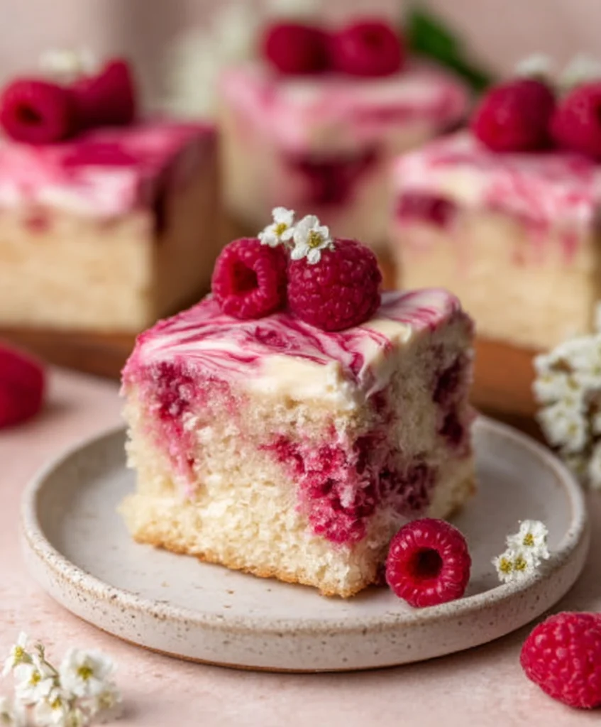 White Chocolate Raspberry Cake