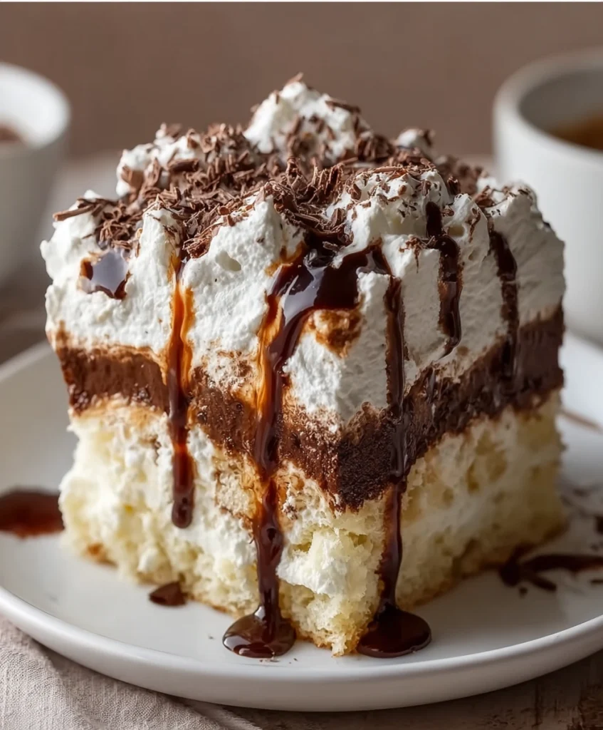 White Russian Poke Cake