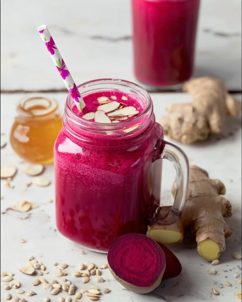 Anti-Inflammatory Strawberry Beet Orange Ginger Smoothie