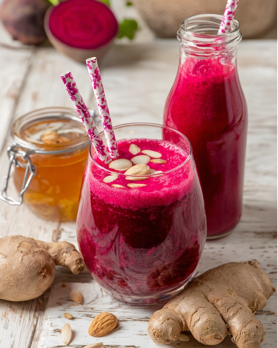 Anti-Inflammatory Strawberry Beet Orange Ginger Smoothie