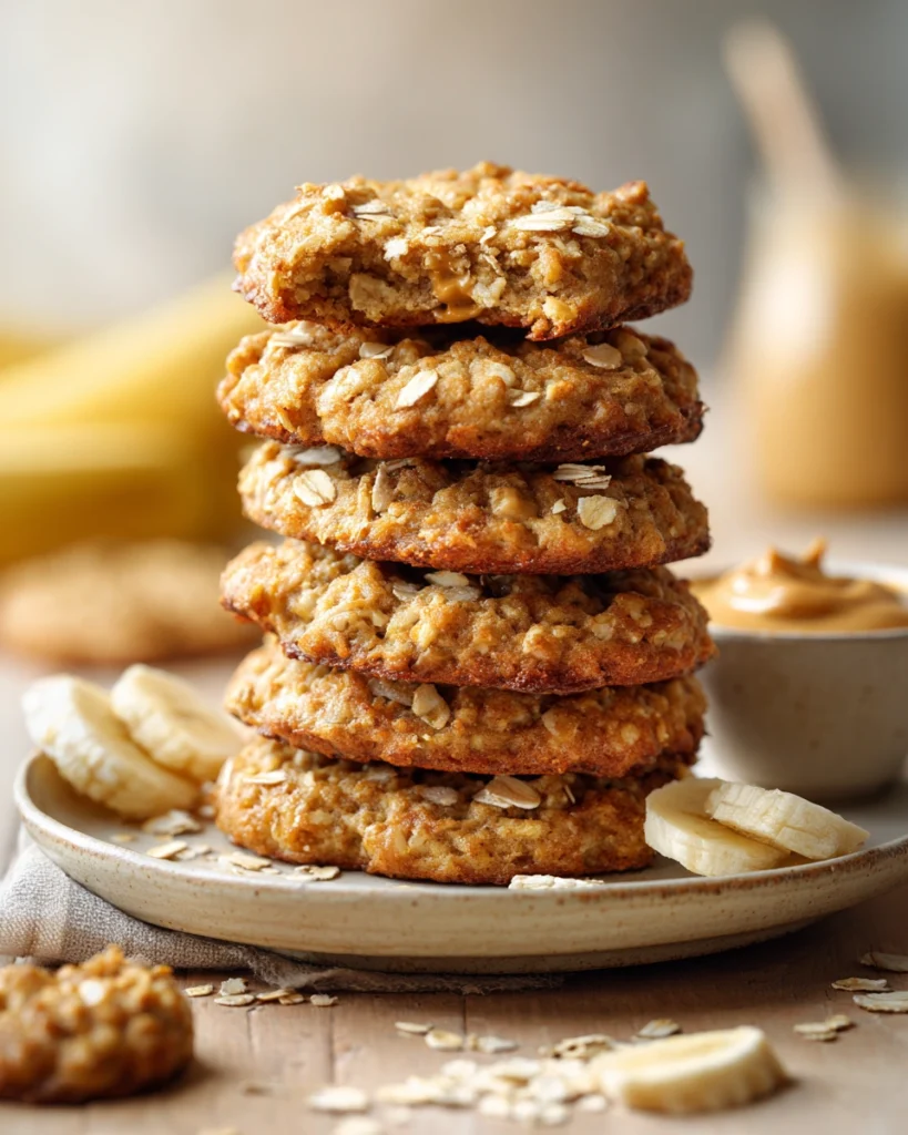 Banana Peanut Butter Breakfast Cookies