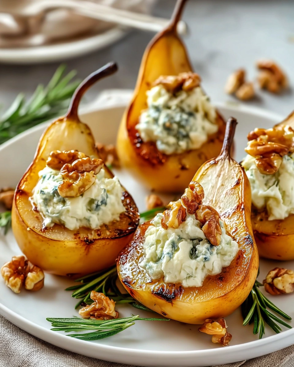 Blue Cheese Stuffed Pears