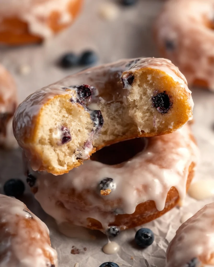 Blueberry Cake Donuts