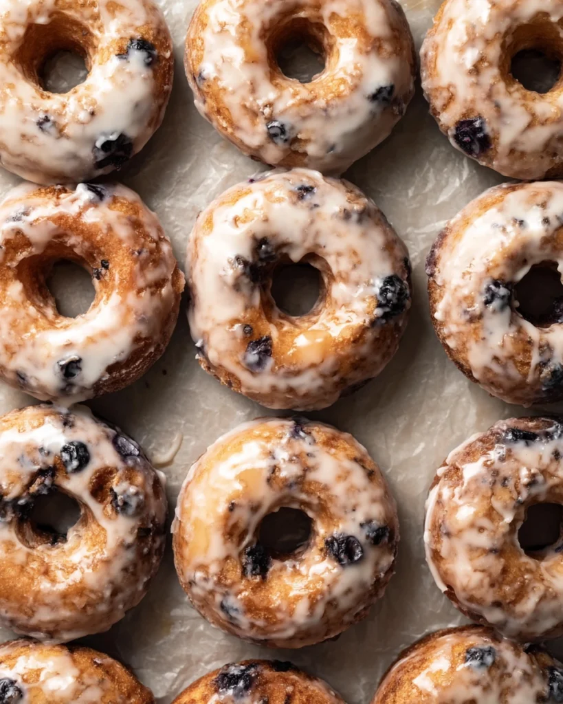 Blueberry Cake Donuts