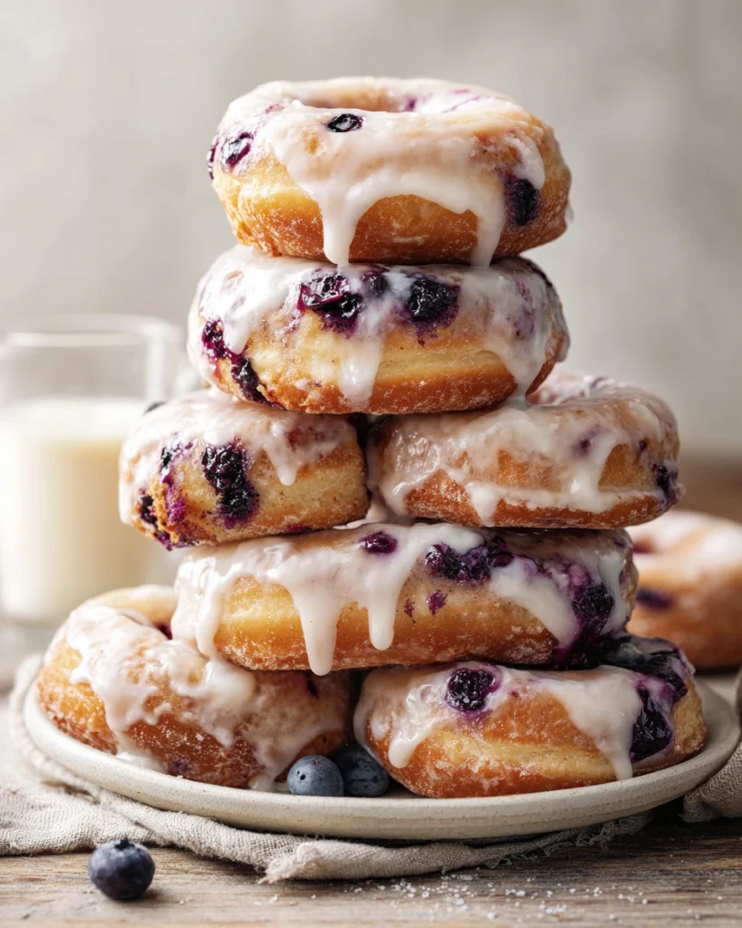 Blueberry Cake Donuts