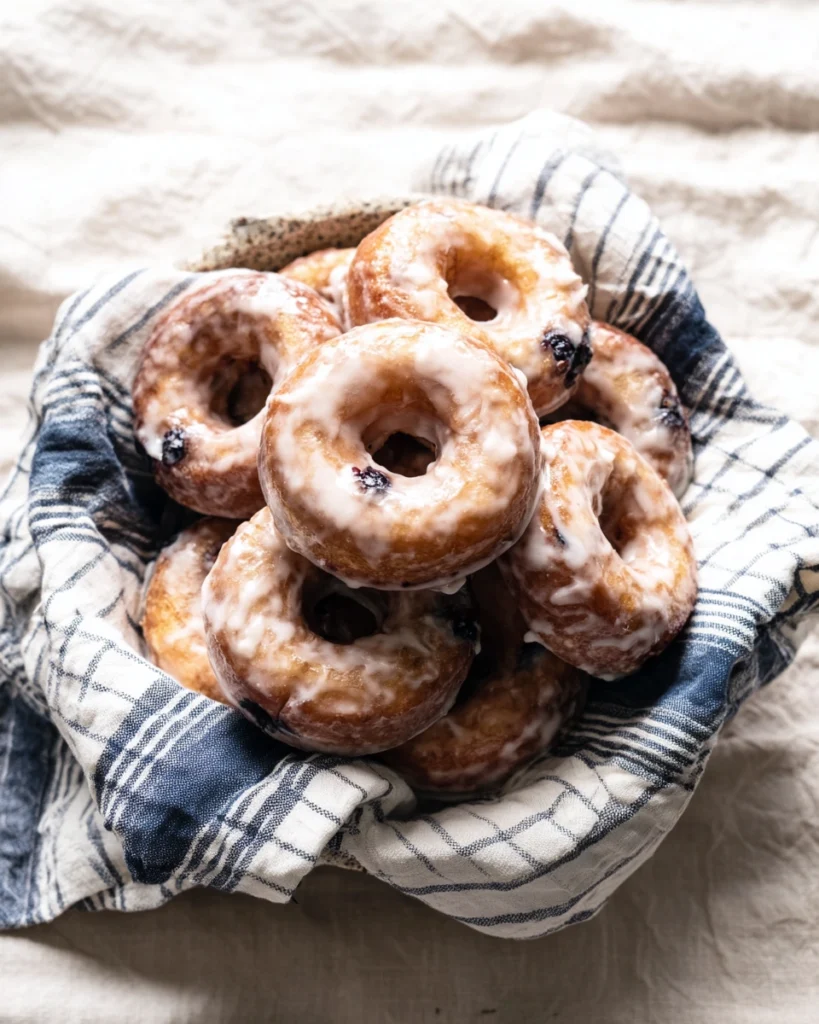 Blueberry Cake Donuts