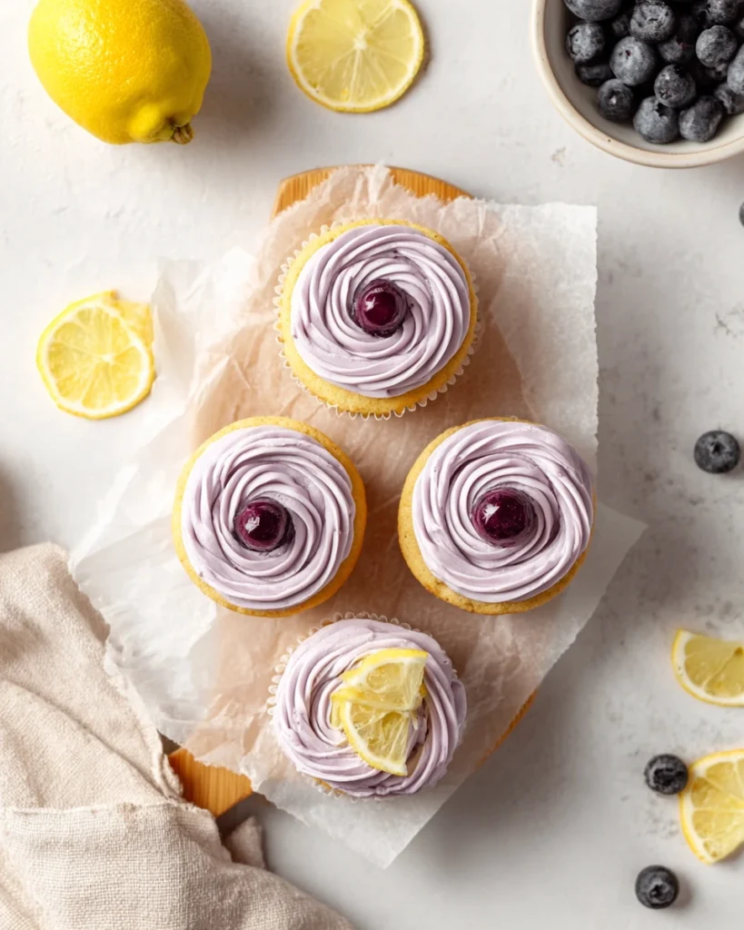 Blueberry Filled Cupcakes
