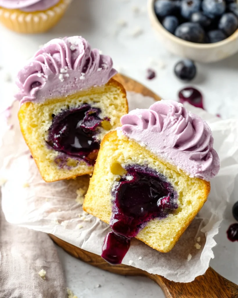 Blueberry Filled Cupcakes