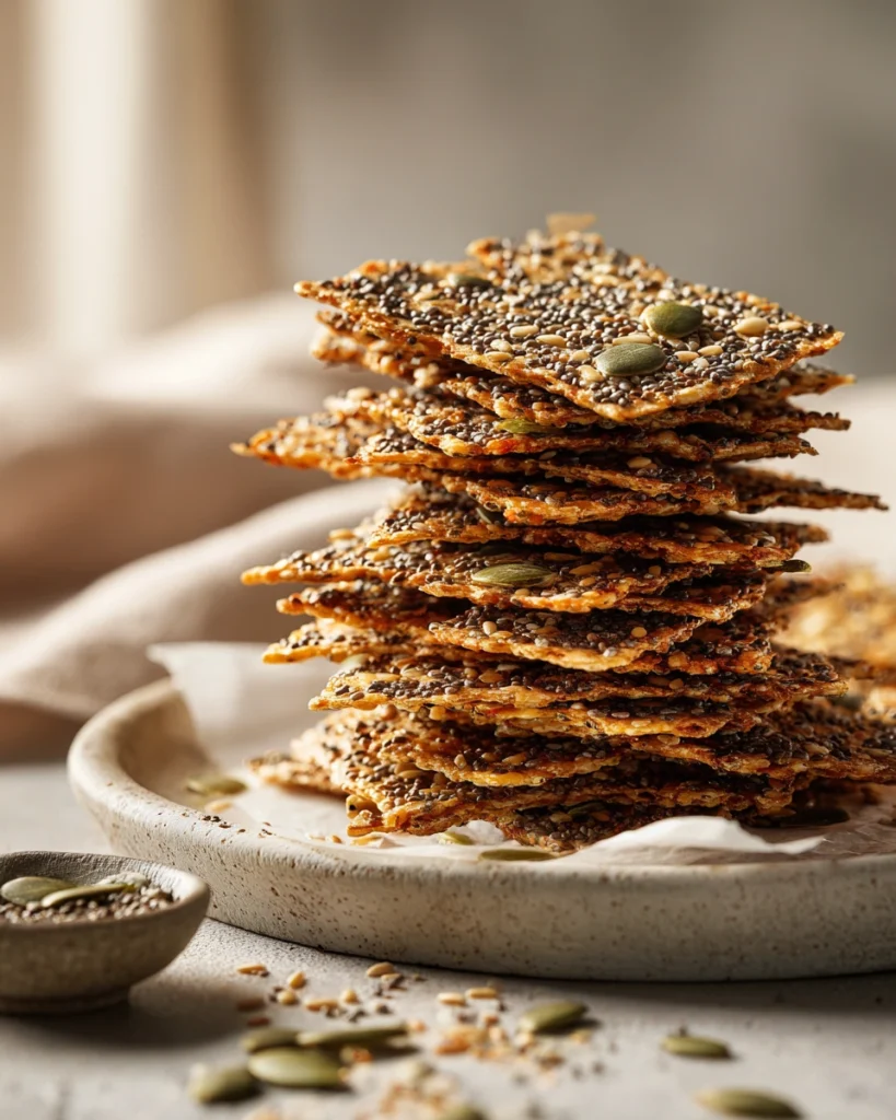 Chia and Flax Seed Crackers